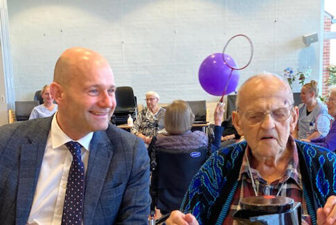 Søren Pape på besøg i Horsens