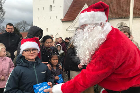 Julemanden kom forbi Østbirk kirke