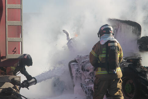 112: Brand i teleskoplæsser