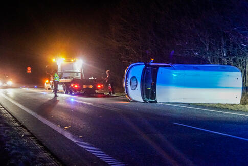 112: Færdselsuheld mellem Nim og Brædstrup