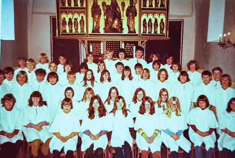 Guldkonfirmander og næsten guldkonfirmander i Østbirk Kirke