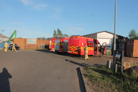 112: Brand i industribygning i Østbirk