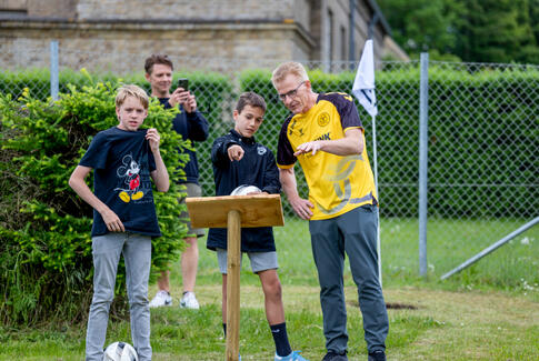 Indvielse af fodboldgolf på Fængslet