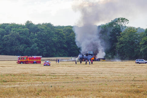 Brand i mejetærsker