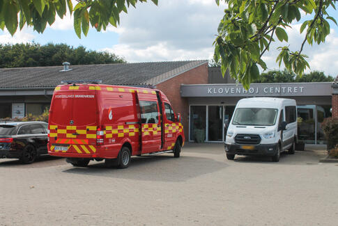 Brandalarm på Klovenhøj centret i Brædstrup