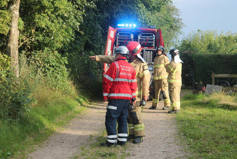 112: Brand i transformatorstation på Vestermarksvej