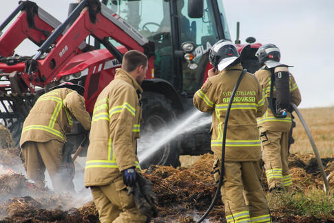 112: Naturbrand på Nadalvej ved Østbirk