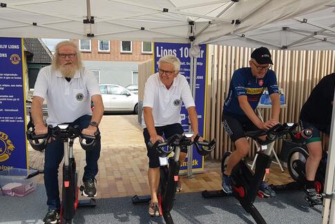 Lions Brædstrup cykler ved Musik i Gaden