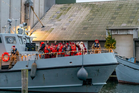 Julen kom igen sejlende til Horsens