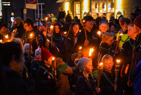 Festlig tænding af juletræet i Hovedgård