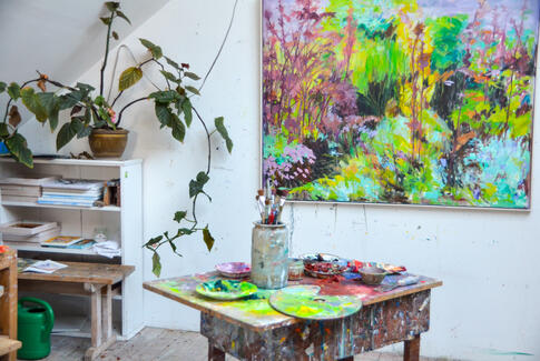 Erfaren kunstner udstiller i Brædstrup