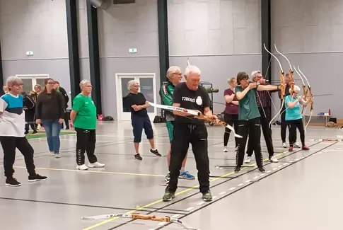 Østbirk-seniorerne skød med bue og pil
