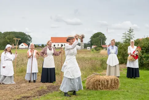 Glud Museum fejrede høsten i traditionel stil!