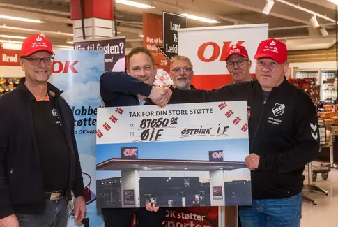 SuperBrugsen og OK donerer stort beløb til Østbirk Idrætsforening