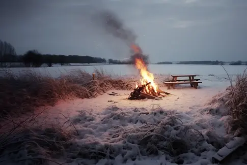 Danmarkshistoriens formentlig første adventsbål