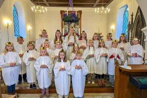 Luciaoptog Yding Kirke