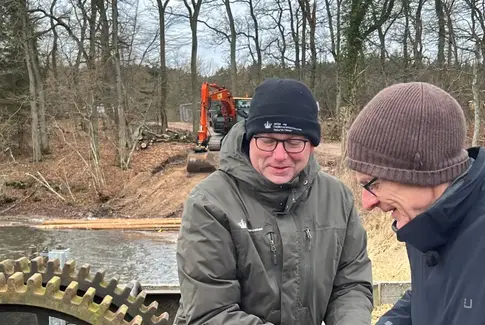Borgmester Peter Sørensen og Skovrider Søren Hald