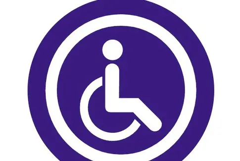 Ikon af Mand i kørestol