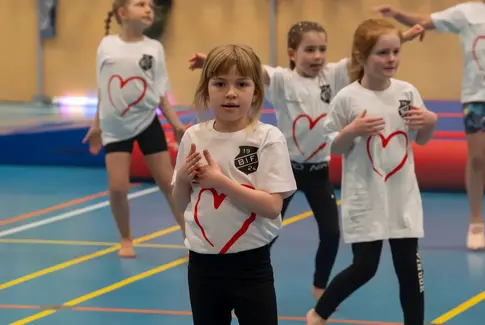 Gymnastik i Brædstrup Hallen