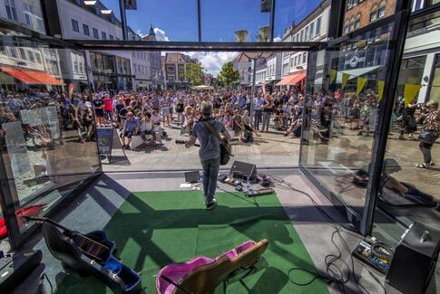 Speedwayfeberen smitter af på midtbyen i Horsens