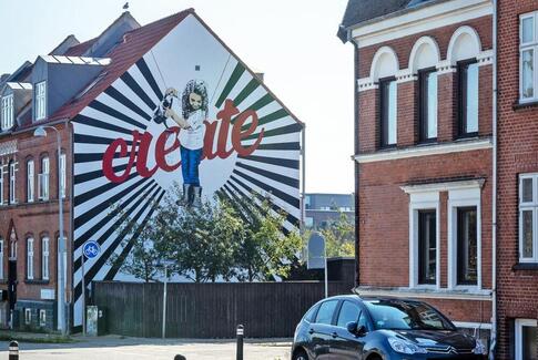 Fejring af Horsens’ nye gavlmalerier