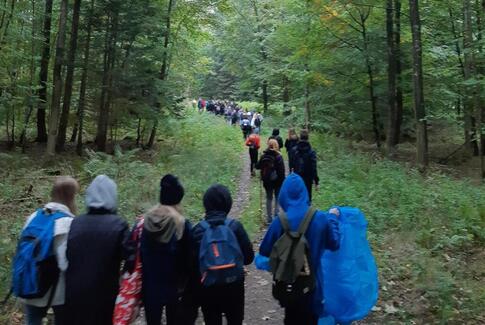 Pilgrimsvandring med Lundum og Hansteds konfirmander