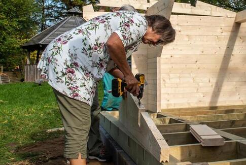 Rejsegilde på Shelter i Hovedgård