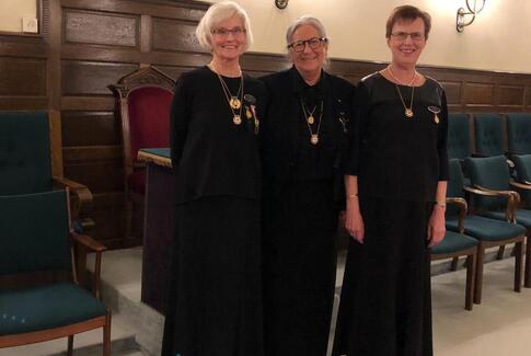 Tre logesøstre kunne fejre 75 år til sammen