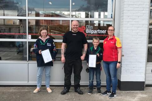 Peder Skrams Gruppe i Østbirk siger tak for hjælpen