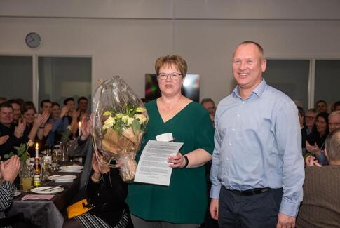 Thora Helene blev årets leder i Østbirk Idrætsforening