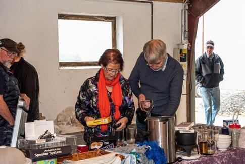 Grumstrup holdt loppemarked i Svinsager