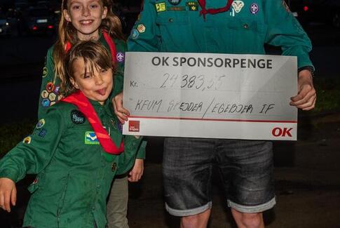 EIF og spejderne fik OK-Støtte