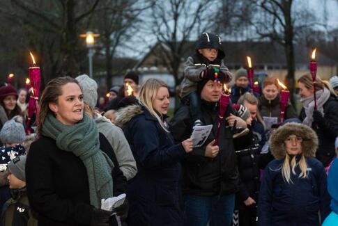 Julemanden kommer til Gedved