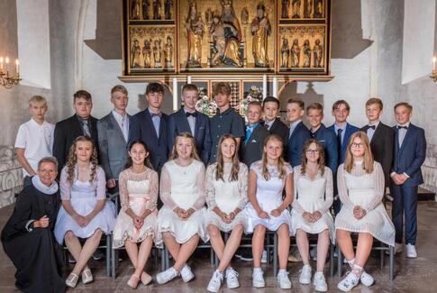 Konfirmeret i Østbirk kirke lørdag 29. august kl. 10.45