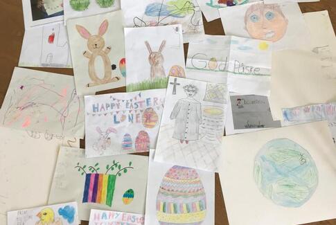 Præsten siger: Tak for de fine tegninger