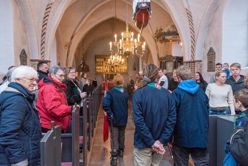 Spejdernes nytårsparade i Østbirk