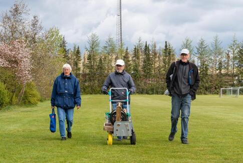 Endelig kom krolf-spillerne på græs
