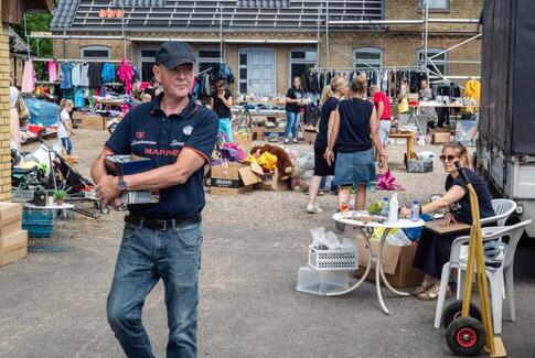 Velbesøgt loppemarked i Gedved