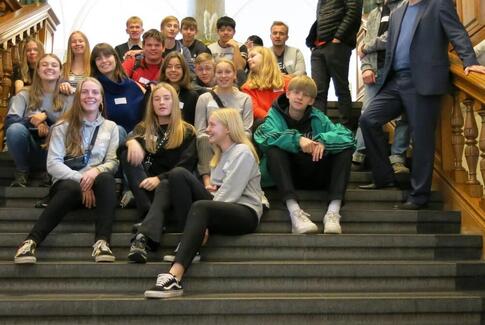 9. klasse fra Lund skole besøgte København