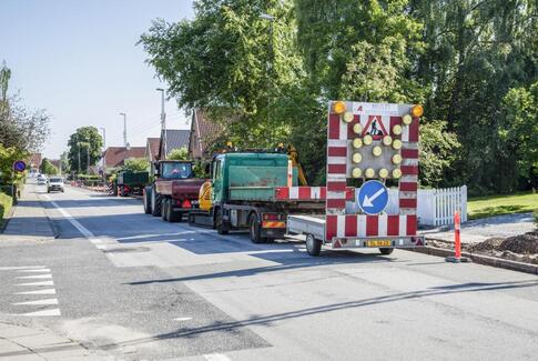 Ny asfalt er på vej på centrale strækninger i Horsens Kommune
