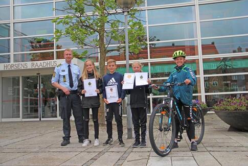 Årets cyklistprøve for 6. klasses-elever i Horsens