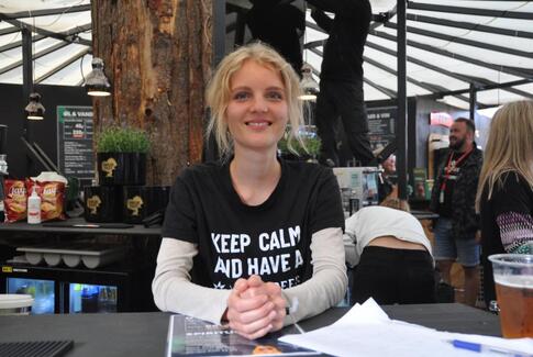 Camilla fra Yding er frivillig medhjælper på Smukfest