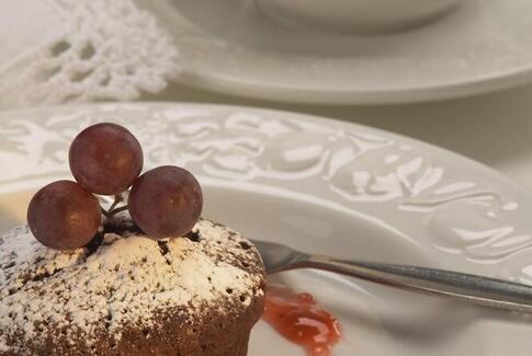 Kaffe og lagkage på Møllebæk