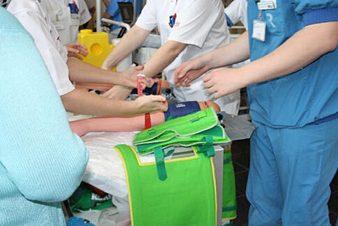 Elever på hospitalsrundtur