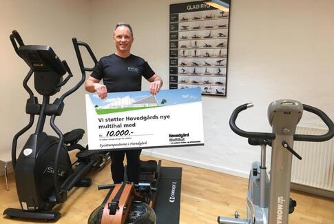 Fysioterapeuterne i Hovedgård og Østbirk støtter Hovedgård Ny Multihal