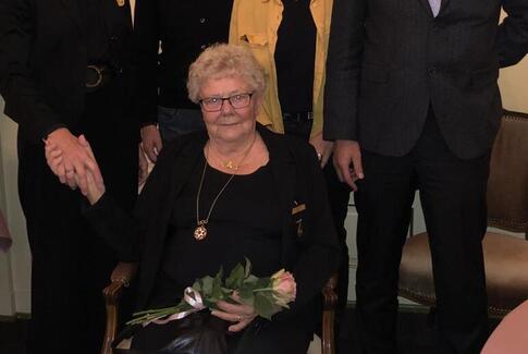 Jytte Lauritzen fejrer 25 år jubilæum i Odd Fellow søsterloge