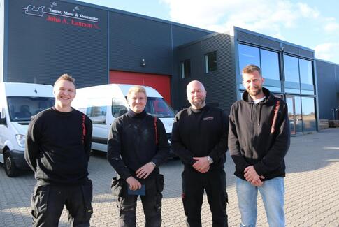 Sølvmedalje-svende hos John A. Laursen