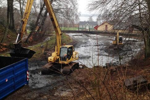 Så skete det igen: Vestermølles energitank, Mølledammen, er renset for dynd