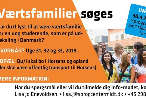 Værtsfamilier søges til udenlandske studerende