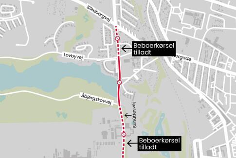 Schüttesvej spærres for trafik i den kommende weekend